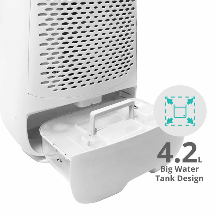 EcoAir DD3 Classic MK3 - White Dehumidifier - 11L/Day - 4.2L Tank