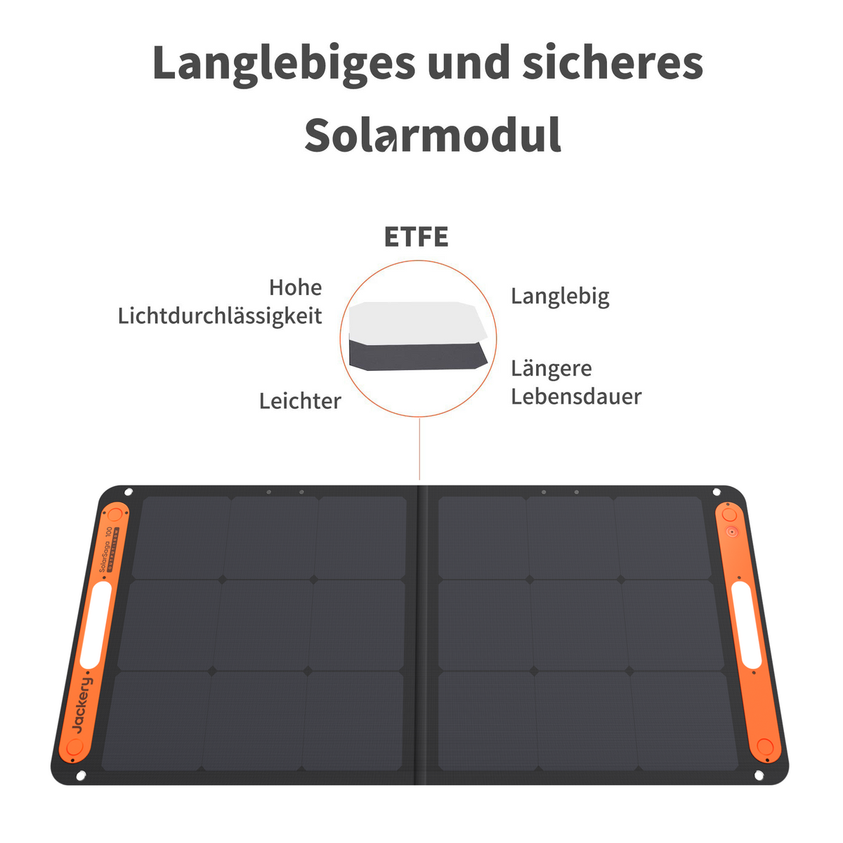 Jackery SolarSaga 100W faltbares Solarpanel