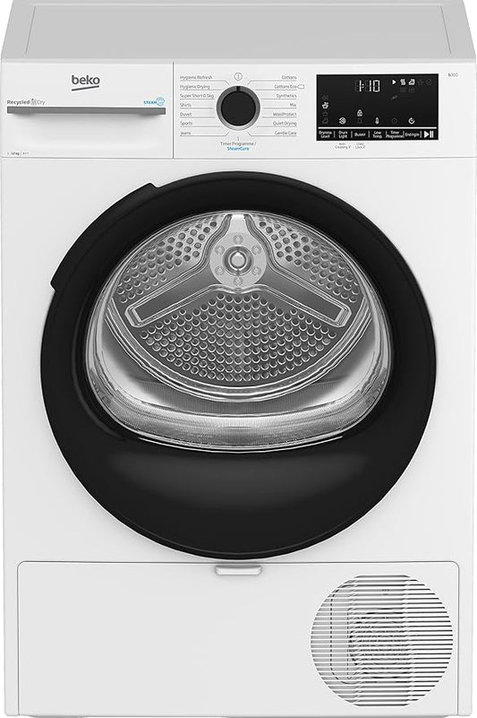 Beko BM3T31233W - White 12KG Tumble Dryer - Heat Pump - E energy
