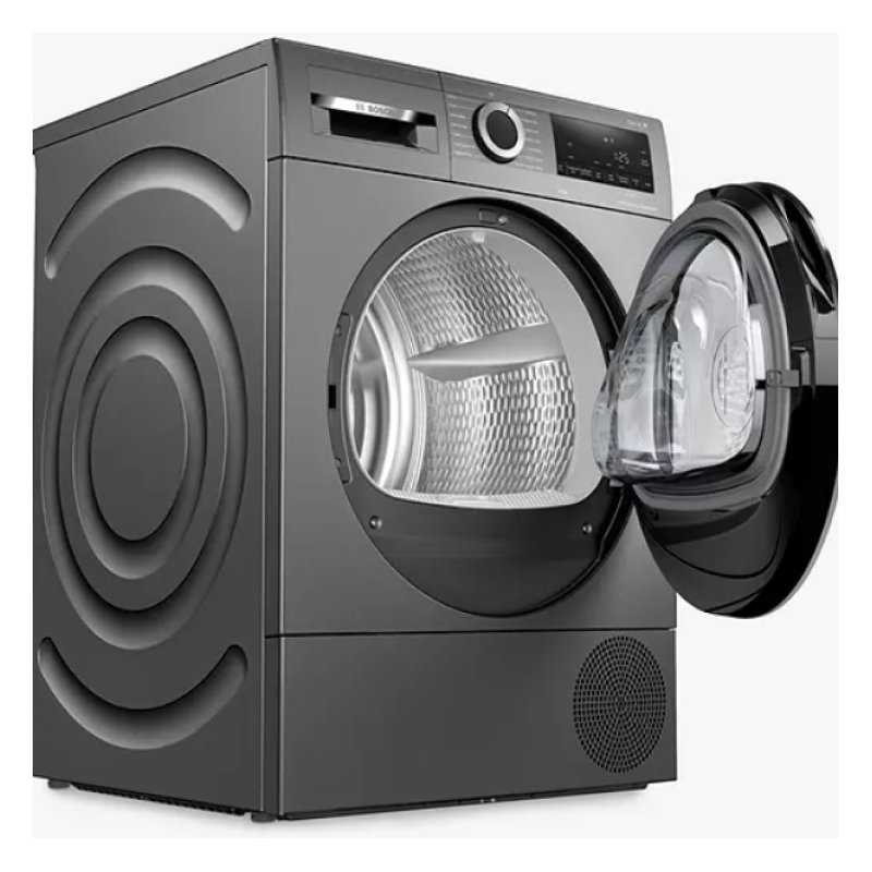Bosch Series 6 WQG245R9GB - Graphite 9KG Heat Pump Condenser Dryer, - A++ energy