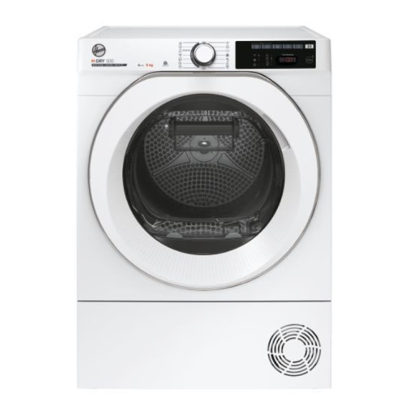 Hoover NDE H9A3TCE-80/N - Wi-Fi Connected White 9KG Heat Pump Condenser Dryer - C energy