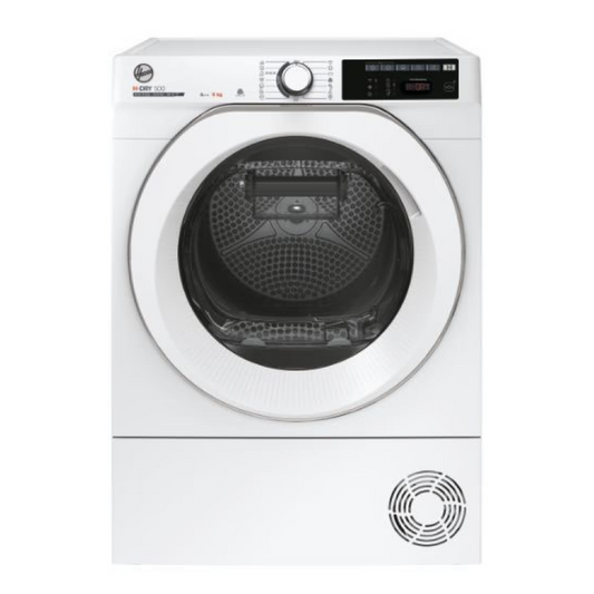 Hoover NDE H9A3TCE-80/N - Wi-Fi Connected White 9KG Heat Pump Condenser Dryer - C energy