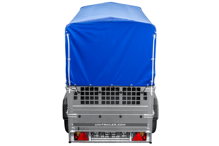 Kipp Anhänger Garden Trailer 200 KIPP mit Laubgitteraufsatz, Hochplane, Hochspriegel und Stützrad