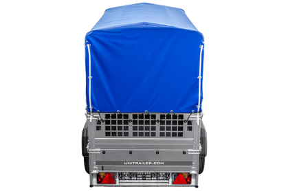 Kipp Anhänger Garden Trailer 200 KIPP mit Laubgitteraufsatz, Hochplane, Hochspriegel und Stützrad