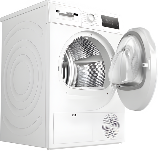 Bosch Series 4 WTH85225GB - White 8KG Heat Pump Condenser Dryer - A++ energy