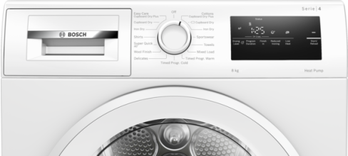 Bosch Series 4 WTH85225GB - White 8KG Heat Pump Condenser Dryer - A++ energy - Display